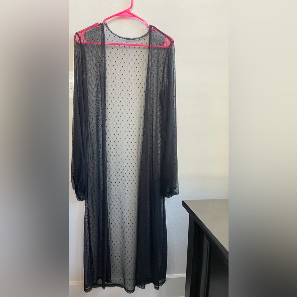 Long mesh duster